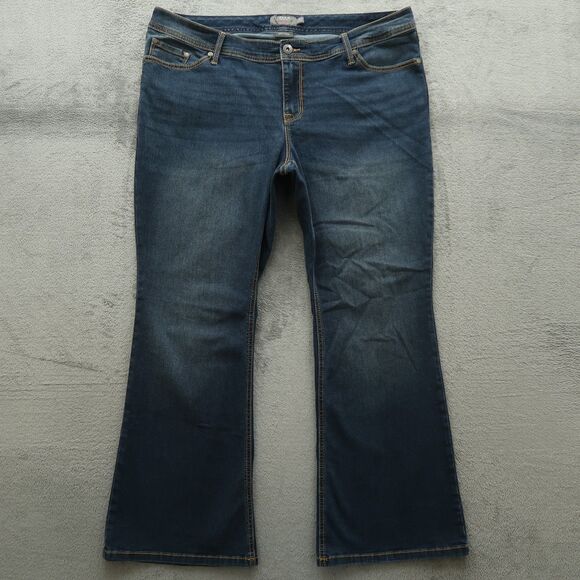 Torrid Jeans Women's Size 20R Blue Mid-Rise Luxe Slim Boot Denim 30" Inseam - Picture 1 of 16